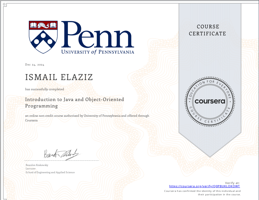Introduction to Java and Object-Oriented Programming